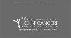 Desktop Screenshot of kickincancer.com